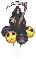 Jagmag Horror Ghost Dead Grim Reaper Halloween Theme Balloon (pack of 5)