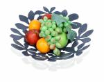 JRM Plastic Fruit Basket Creative Table Centerpiece, Counter-top Fruit Bowl for Kitchen (GREY)