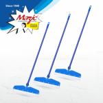 Mazic Floor Cleaning Jumbo Wiper Long Handle with Wide Foam for Multipurpose uses Cleaning, Water Swiping - Pack of 3, Blue