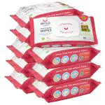 Mylo Gentle Baby wipes with 98% Pure Water, Coconut Oil & Neem With Lid 80 Pieces (Pack of 9)
