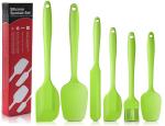 P-Plus International Spatulas Set of 6 Food Grade Silicone Spatulas Heat Resistant Kitchen Utensils Nonstick for for Cooking GREEN