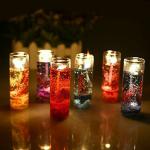Make a Wish Multicolor Glass Pencil Decorative Candle (Set Of 6)