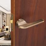 Lapo Brass, Zinc Round Heavy Duty Mortise Door Lock Handle Set For Bathroom, Balcony And Storeroom Door