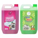 Jumin Dishwash gel 5L+ Liquid Detergent 5L suitable for both top and front load detergent (5L+ 5L)