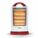Maharaja Whiteline Lava Neo 1200-Watts Halogen Heater | 3 Heat Setting | 180 Deg Rotation | Shock Proof Body | 1 Year Warranty (White and Red)