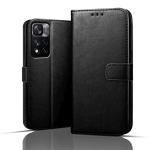 SROCK Flip Back Cover Case for Xiaomi Mi 11i 5G / 11i HyperCharge 5G |Leather Finish | Inbuilt Stand & Pockets | Wallet Style Flip Back Case Cover for Xiaomi Mi 11i 5G / 11i HyperCharge 5G-Black