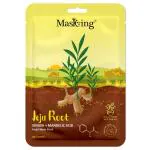 Masking fairness and glowing Jeju Root Ginger + Mandelic skin friendly Facial Sheet mask with natural root extract, 20 Ml Each pack of 1