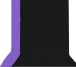 Cam Cart Photography Backdrop for Video Editing and Live Streaming (8 x 10 ft, Purple and Black)
