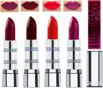 OUR BEAUTY Multicolor New Stylish Highly Moisturing Full Coverage Creamy Matte Lipsticks 24, 14 G (Pack Of 4)