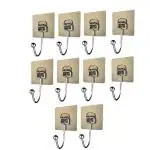 ELITEHOME Self Adhesive Wall Hooks Heavy Duty Hooks for Hanging Magic Stickers Hook (Pack of 10)