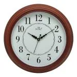 HORO Imported Step Movement Plastic Case Crystal Glass Abstract Number Dial Wall Clock - HPB552 (Brown, 30x30x5 cm/12-Inch)