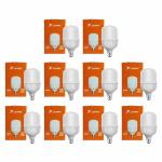 JIVAH 40-Watt LED Bulb | Full Glow Energy Saver 4000 Lumen LED Bulb | Base -B22|For Bedroom |Decoration | Wedding | Home | Office| Crystal White, Pack of 10