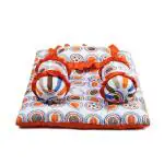 Bacati Multicolor Mod Sports Mattress 71 cm x 53 cm (Set of 4)