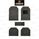 CARMATE Grey And Black Polyester Anti-Skid Curl Car Foot Mats for Honda-City-2011 (Pack of 5)