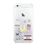 Emble Label Butterfly Stickers Soft Silicone Case For iPhone 6s Plus ( TPU | Soft , iPhone 6s Plus | Multicolor )