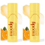 Moody Vitamin C Lip Balm With SPF 15 With Mandarin Orange & Acai Berry Oil | Softens Smoothens & Protects Dry Chapped Lips | Vegan & Cruelty Free-for Men & Women | 5.8gm