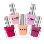 JUICE | ONE COAT | NAIL PAINT COMBO | FLAMENCO RED - 11, BALLET SLIPPER - 31, PINK PEACH - 42, WESTERN SAND - 46, MACARONI ORANGE - 78 | LONG LASTING | 11ML EACH | PACK OF 5