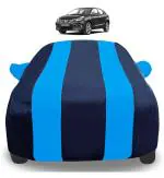 Auto Hub Car Cover Compatible with Maruti Suzuki Baleno New with Mirror Pockets, Triple Stitched, Navy, Blue, Water Resistant Car Body Cover
