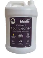 ECOLIV Liquid Floor Cleaner 5L Can| Anti Dust Technology| Tea Tree Oil| Surface Disinfectant
