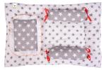 Toddylon New Born Baby Bedding Set Cradle Mattress with Super Soft Pillow and Bolsters