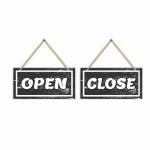 CVANU Open and Close Wall Hanging, Sign Board Office Decor Double-Sided Sign for Business Purpose