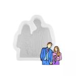 BAKEWAREIND Lyba Moulds Couple Love Fondant Soap Candle Silicone Chocolate Mould l Chocolate Mould l Silicone Chocolate Mould l Decorating Chocolate Mould l Chocolate Moulds l Cake Moulds l Moulds