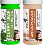 Park Daniel Pure And Natural Curry Leaf Powder And Garlic Powder, 100 G Each (Combo Of 2) |Hair Care|Dandruff Control hair Powder|Healthy Strong Hair Mask