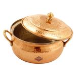 Indian Art Villa Copper Casserole with Tin Lining 1.6 L
