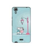 Casotec Lover Kissing Design Printed Silicon Soft TPU Back Case Cover for Micromax Canvas Selfie Lens Q345