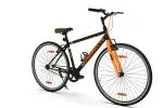 GANG GRAPHYTE Rigid-Suspension V-Brake Single Speed 700C (Frame : 18 Inches) Hybrid Cycle/City Bike (Black,Orange)