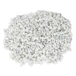 COLOUR STONE Decorative Stones Marble Chips for Aquarium Garden Indoor & Outdoor Decoration Pebble Stone (White, 1 Kg), Standard