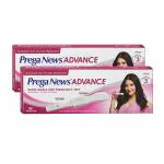 Mankind Prega News Advance HCG Home Pregnancy Test Midstream Urine Test Kit One Step Pregnancy Test Easy to Use Accurate Result in Just 3 Minutes x Pack of 2