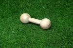 Pets Empire Natural Wood Pet Chew Toy Solid Dog Toy Wooden Retrieving Dumbbell, Large