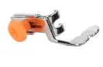 ZENITH Orange Adjustable Zipper Pressure Foot Snap on Type for Automatic Electric Low Shank Sewing Machines Suitable for Usha Janome Brother Singer etc Steel Finish (Orange Adjustable Zipper)