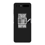 GADGETSWRAP Printed Vinyl Skin Sticker for Samsung Galaxy Z Flip - STRAIGHT OUTTA HARYANA