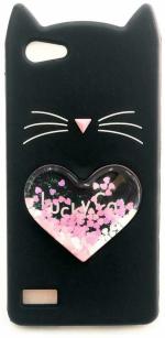 Aviaaz Oppo Neo 5 3D Black Rubber Back Cover