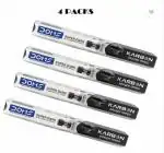 V.KTraders DOMS Super Dark Karbon Eraser Tipped HB/2 Graphite Pencil (Black)-A1