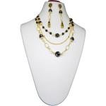 JAYA VISION ENTERPRISES Multi line Metal Chain & Glass beads Necklace