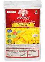VAAIMAI Golden Finger Fryums - Gold Finger Ring Shaped Fryums - Gottalu -Tasty Ready to Fry Snacks, 250g