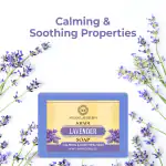 Ayusoul Ayurveda Khadi Herbal Natural Lavender Bath Soap for Soothing & Natural Skin Pack of14