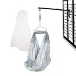 beetot Cotton New Born Baby Swing Cradle (Jhula) Set | Cradle Swing, Mosquito Net, Spring, Triangle Hanger, Window Hanger | Weight Capacity Up To 20Kg | Age From 0-12 Months | Jhula (Melanchi), Chiku