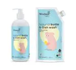 Windmill baby Baby Bottle Liquid Cleaner Bottle and Refill Pack Combo USDA Certified, Allergen Free, Fragrance Free