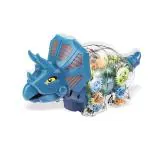 KTRS ENTERPRISE Gear Dinosaur Transparent Mechanical Display with 360 Degree Rotating Light & Sound Music for Baby Kids (Multicolor) (Random Color)