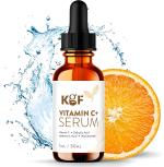 KGF Naturals Vitamin C Serum for Face With Hyaluronic Acid - Anti Aging Serum - Reduce Dark Spots, Acne & Wrinkles - Retinol, Niacinamide & Salicylic Acid, Brightening Skin Serum for Glowing Skin (30 ml)