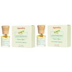 Sugandhim Fragrance Diffuser Lemongrass, 2 x 10ml, For Living Room, Washroom, Bedroom, Office, Natural Fragrant Oil, Sea Shore, Floral Nuances, Misty, Watery Freshness, Car, Home Fragrances