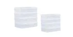 Shop A thon India Transparent Plastic Multipurpose Jewellery Storage Box (Pack Of 8)