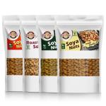 Eat Soya Healthy Masala, Maggi Masala, Magic Pudina, Roasted Soyabean Namkeen And Snacks Tasty, Delicious l Keto Snacks l Healthy Snacks l 200g Combo - Pack of 4