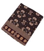 Crinzo Cotton Floral Design Chennimalai TC Blanket/Bedsheet/ 300 TC Solapur chaddar (Maroon::Yellow, 60 * 90 Inches)