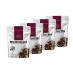 Kharawala's Healthy Snack - Breakfast mix fusion of roasted pumkin seed, roasted almond roasted Pecan Nuts,roasted hazelnut, Cranberry and black raisin 200 gm each | Pack of 4