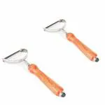 AK Ultimate Vegetable peeler with wooden handle - (Pack of 2)